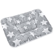 catadog Small Animal Bed Mat, Soft & Warm, X-Large(13.3''x9.4''), Star Grey