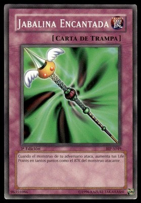 YuGiOh Jabalina Encantada Enchanted Javelin BIP-S049 1st Edition Spanish LP