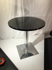 Tavolino Top Top Kartell Circonferenza cm 70 Nero lucido Philippe Starck