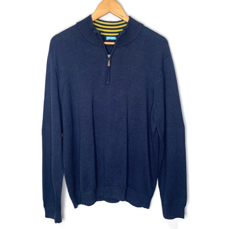 国内発送■mutaGOLF■24AW NYLON JERSEY MOCK NECK PULLOVER J McLaughlin Men's Navy Blue 1/4 Zip Mock Neck Cotton