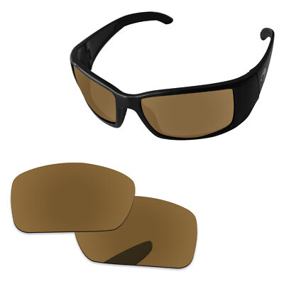 Bronze Golden Mirror Polarized Replacement Lenses For-Costa Del Mar Blackfin