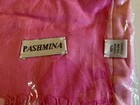 Pink 100% SILK PASHMINA SCARF 28x68” — photo 3