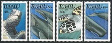 Tuvalu 1991 - Endangered Marine Life - Set of 4 - MNH