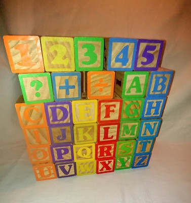 extra large wooden alphabet blocks