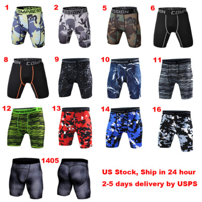 New Male Sports Apparel Skin Tights Base Men's Yoga Fitness Gym Shorts Underwear