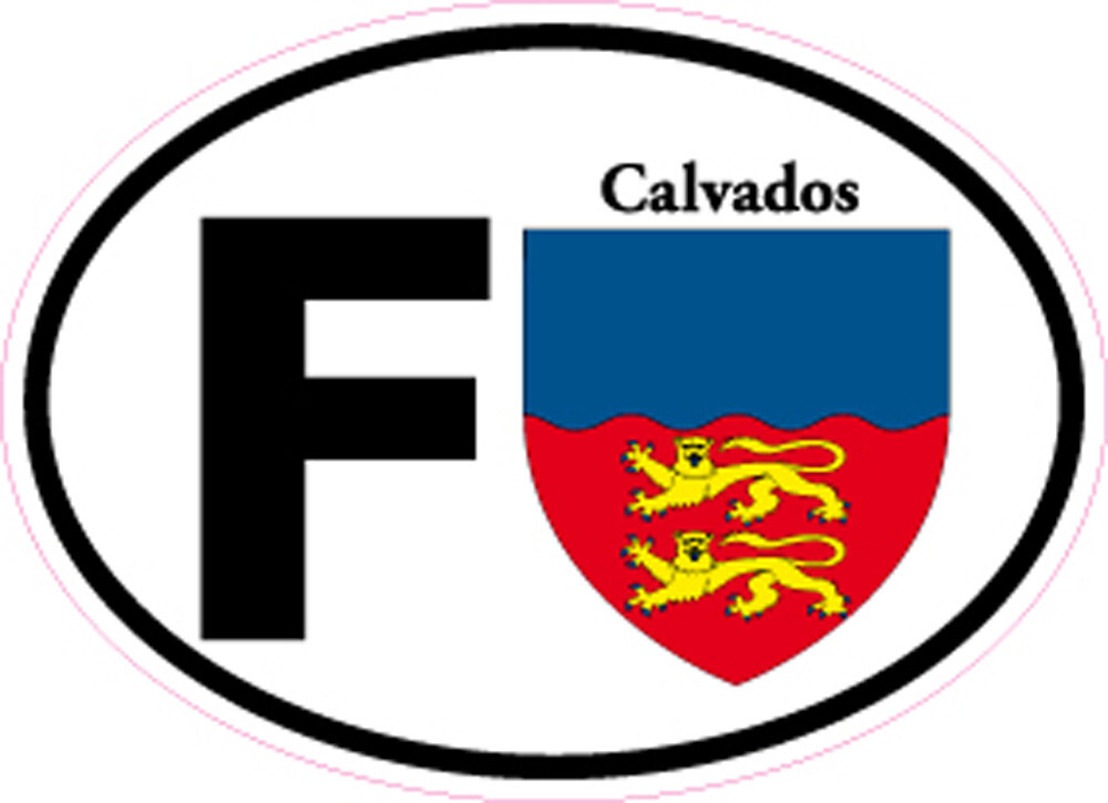 SAFIRMES 2 Autocollants 14 Calvados Normandie Plaque