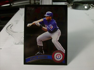 2011 Topps Wal-Mart Black Border #8 - Julio Borbon - Texas Rangers 11-979
