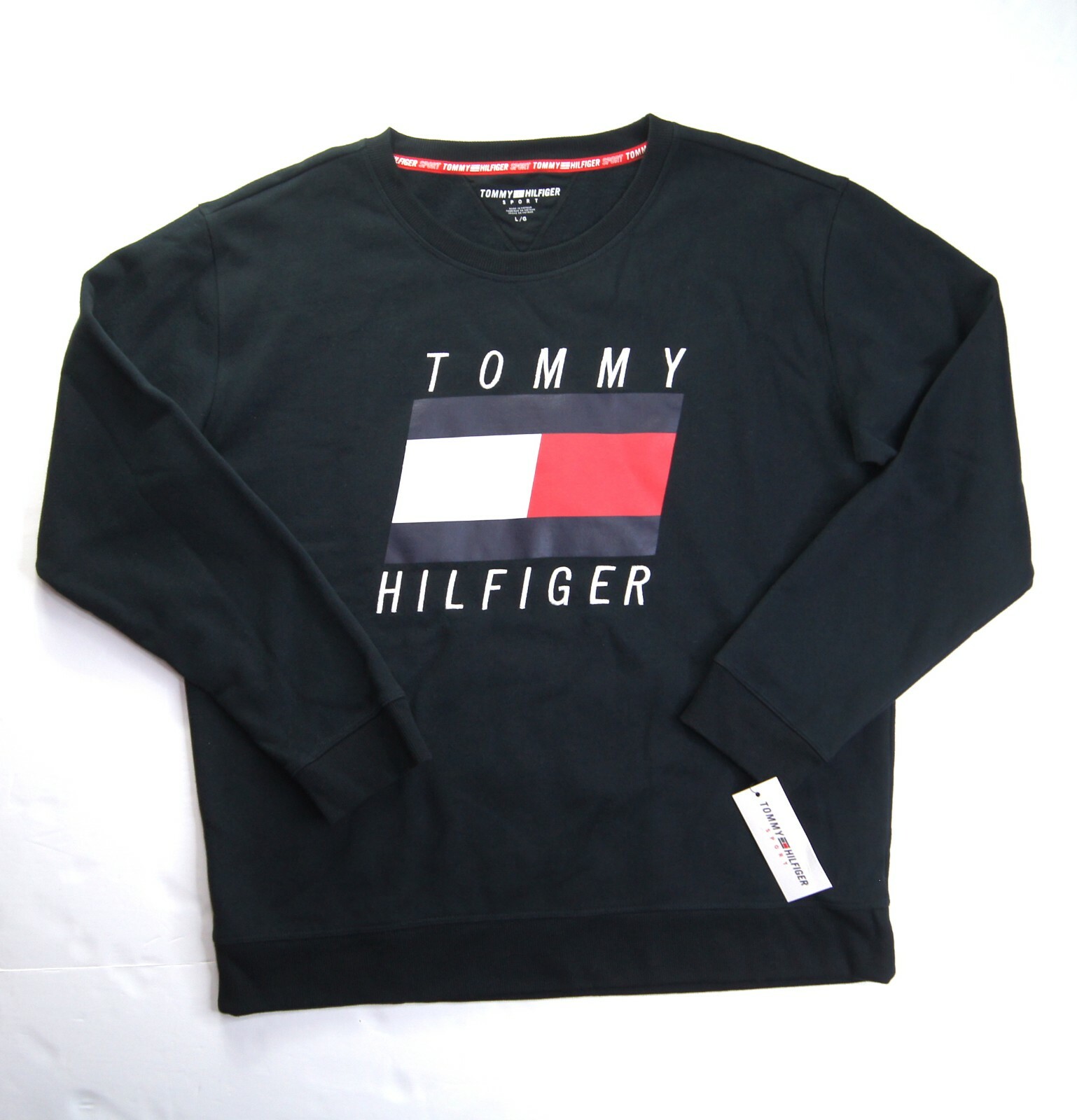 Tommy Hilfiger Sport Embroidered Crewneck - Black