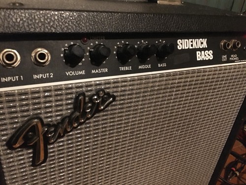 Rare Vintage Fender Sidekick Bass 30 Guitar Amplifier Amp 30W - Made in Japan