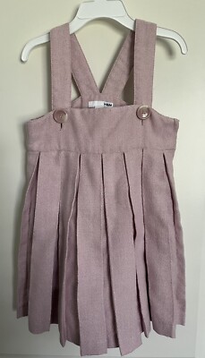 H&M Corduroy Overall Jumper Pink Dress Girls Size 4-5