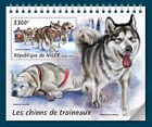Sledge Dogs Alaskan Husky Canadian Eskimo Malamute Mnh Stamps 2018 Niger S/S