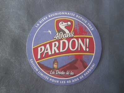 SOUS BOCK (BEER COASTER) BEER DODO PARDON BREWERIES BOURBON island LA REUNION