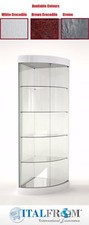 Affichage en Verre d'Angle H190X58X58cm Vitrine Armoire avec Lumières Italfrom