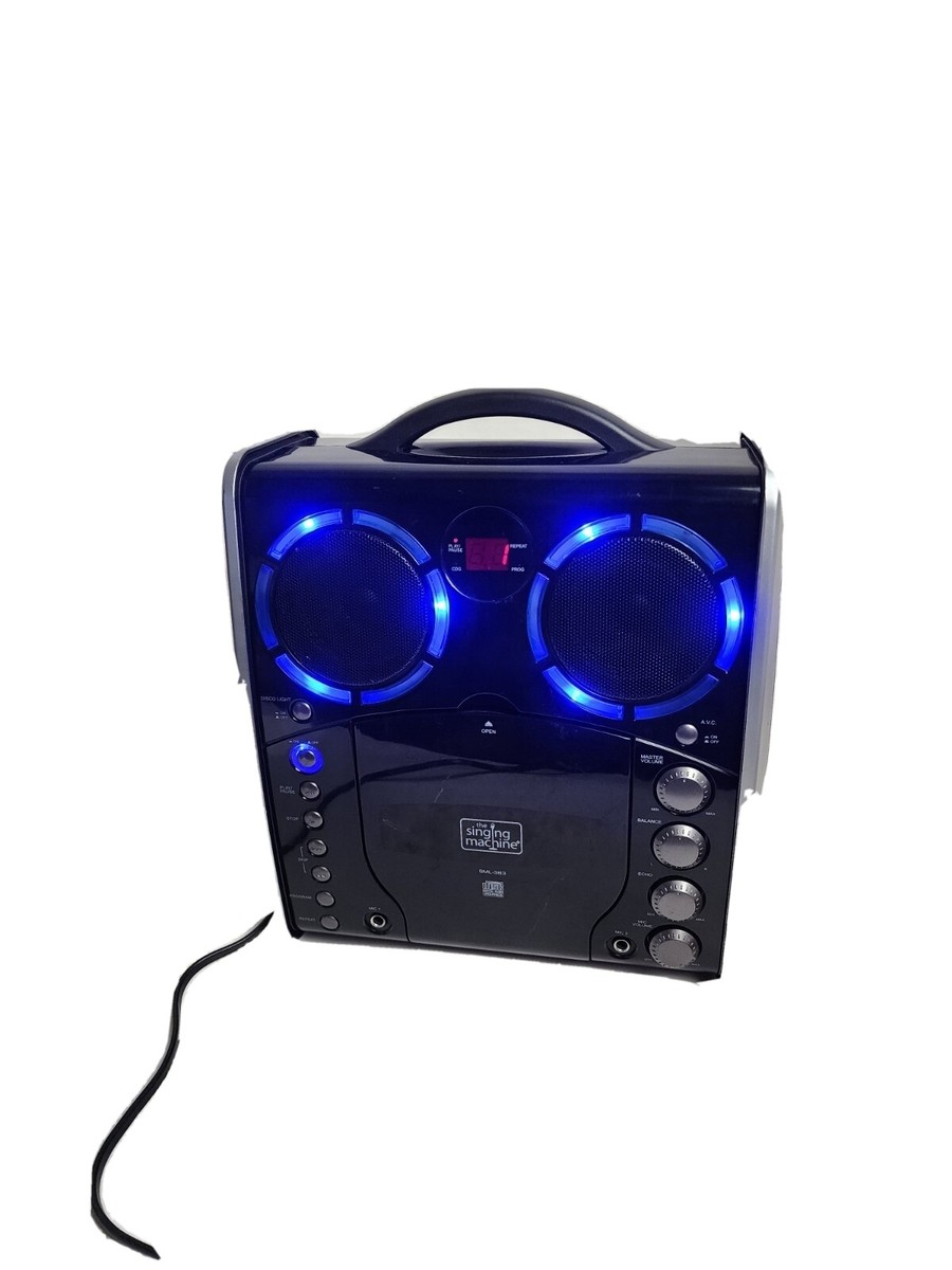 Singing Machine SML-383 Portable CDG Player Karaoke Machine Black