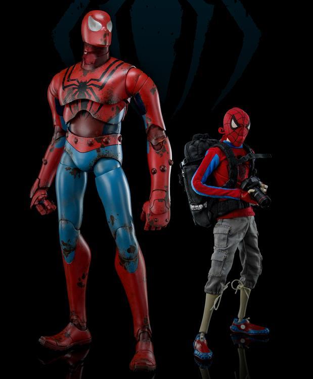 threea SpiderMan Ashleywood 1/6 フィギュア THREEA Marvel Peter Parker & Spiderbot Spider-man Set NEW Ashley