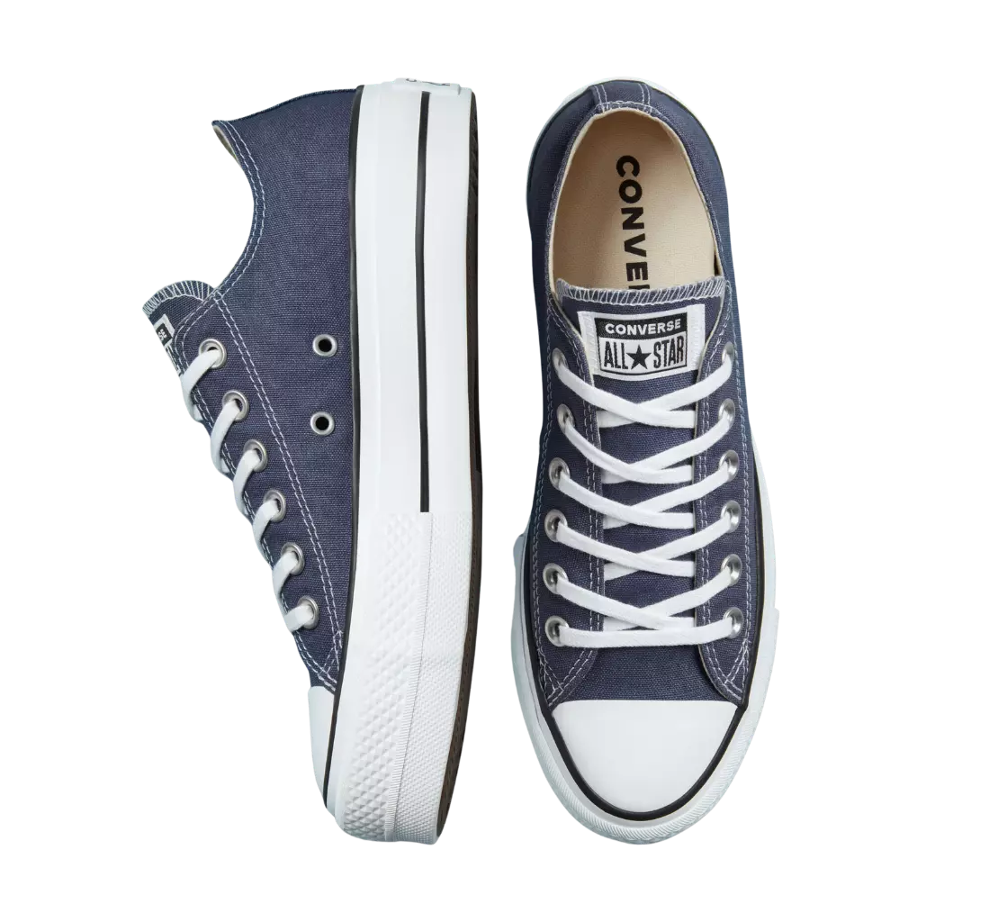 All Star Converse Platform Ox Preto e Branco