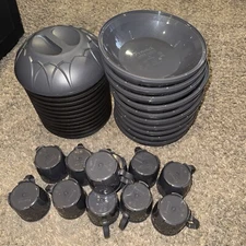 (QTY 11) Dinex Carlisle Fenwick DX5400 Insulated Dome 10" D Graphite Grey