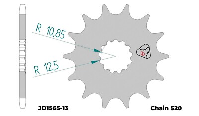 JDCHAINWHEELS Front Sprocket fit for KAWASAKI KX 250,2005-2008,13T