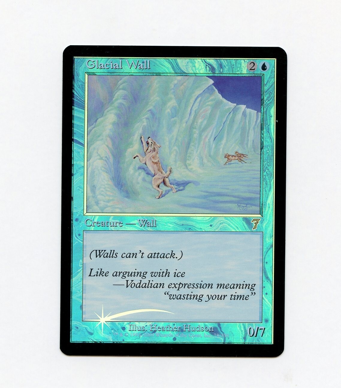 Glacial Wall 7th Edition FOIL LP Magic the Gathering 1