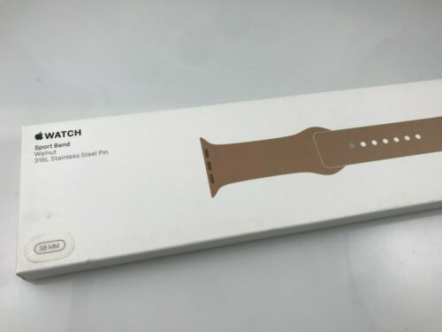 NEUF dans sa boîte original authentique Apple Watch bracelet sport 38 mm 40 mm 41 mm noyer rare - Photo 1 sur 7