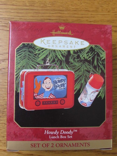 Hallmark - "Howdy Doody" Brotdose Set Weihnachtsschmuck - 1999 - Bild 1 von 5