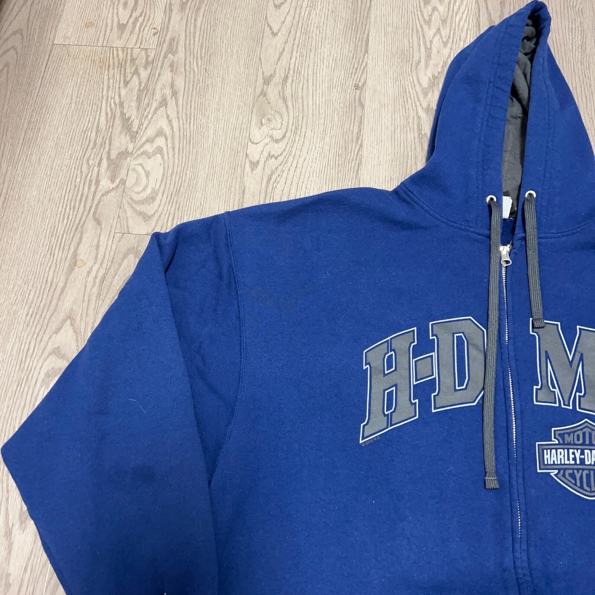 Harley Davidson Hoodie Mens 3XL XXXL Blue Full Zip Panama City Beach FL  Jacket | eBay