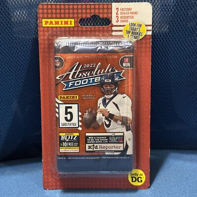 2022 Panini Absolute Football Blister Sealed 2 Packs In Each +3 Assorted Cards 