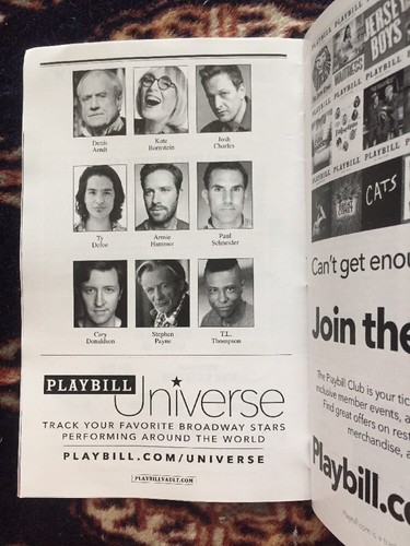Armie Hammer (Call Me By Your Name) Signed Straight White Men Playbill - Picture 4 of 9
