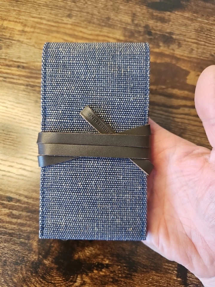 Authentic Breitling Watch and Strap Blue Storage & Travel Pouch OEM Authentic  - Image 2 of 4