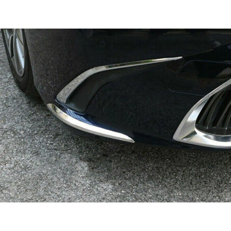 Delantales alerón labial parachoques delantero de acero cromado para Lexus ES350 300h 250 2019-2025 Foto 2 de 4