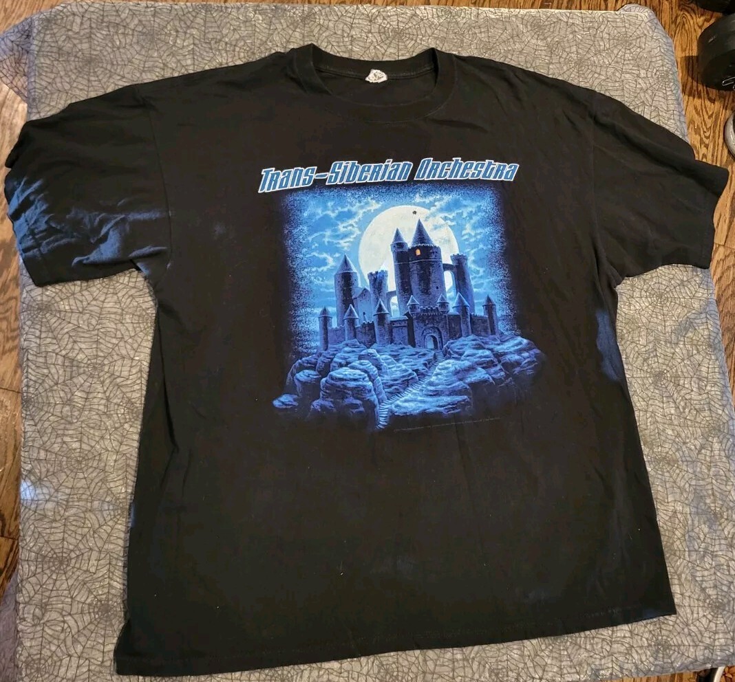 TRANS SIBERIAN ORCHESTRA TSO 2008 Tour T-SHIRT 2XL XXL BLACK
