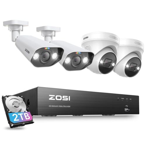 ZOSI POE CCTV 5MP Security Camera System 4K 8MP NVR Home Surveillance Outdoor HD - Picture 26 of 27