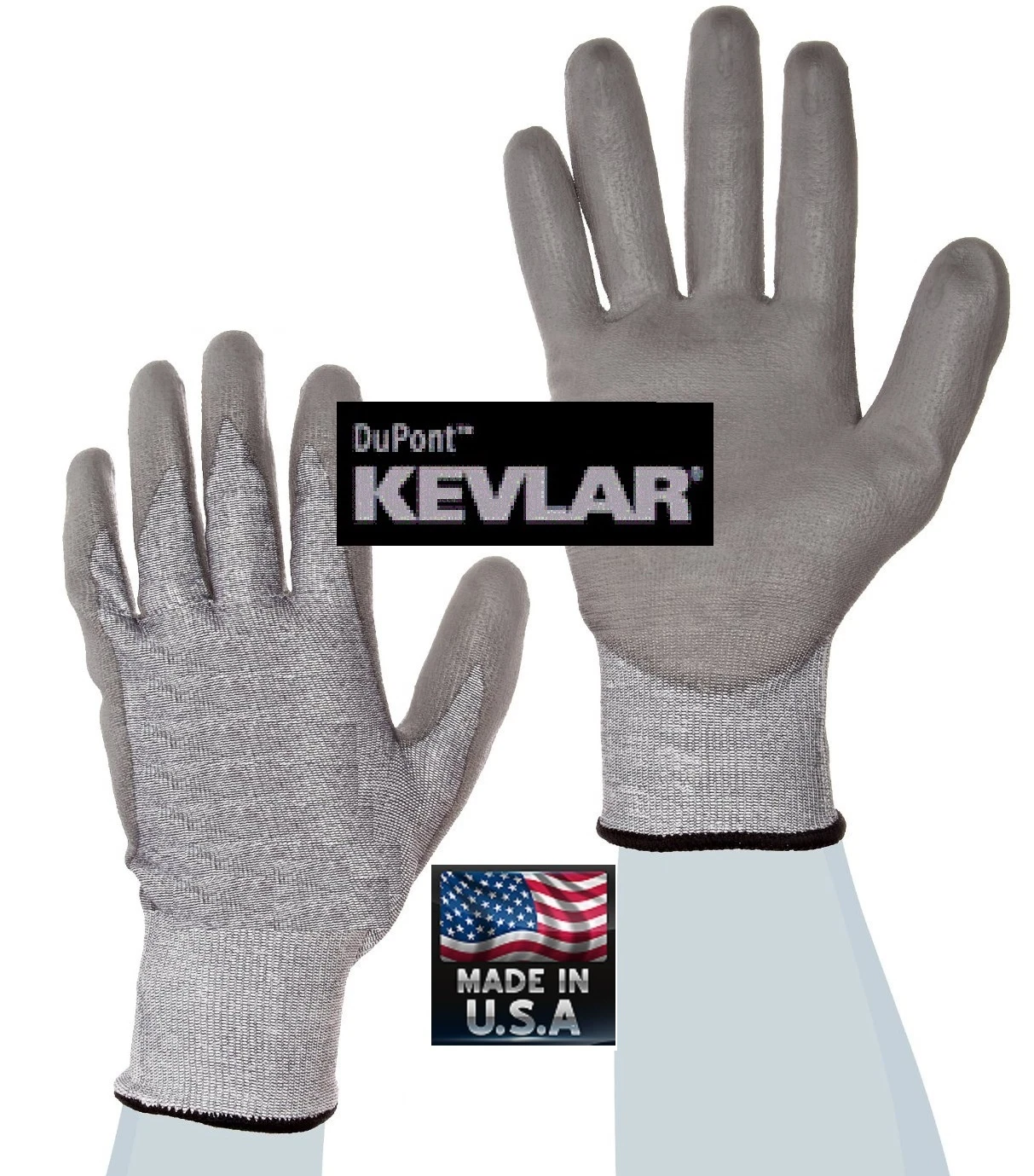 Size M-L ANIMAL HANDLING GLOVES Knit w/ KEVLAR RUBBER PET GROOMING Dog,Cat,Bird
