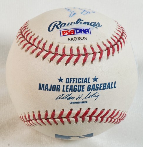 Ric Flair Arn Ole Anderson + Four Horsemen Signed Baseball PSA/DNA COA NWA WCW 8 - Picture 8 of 24