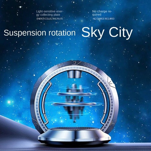 Solar Spin Air Freshener Creative Ornaments Car Center Console Air