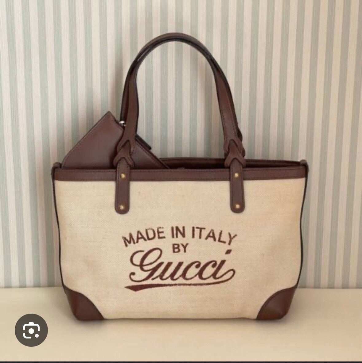 1-3日でお届け◆送込【GUCCI】MADE IN ITALY*キャンバス*バッグ GUCCI Japan Limited Edition craft canvas tote bag Leather