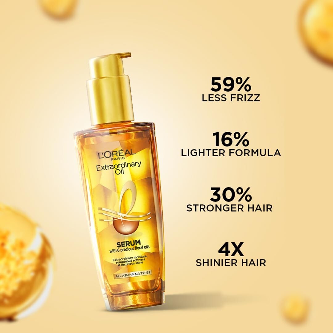 L'Oreal Paris Extraordinary Oil Hair Serum For Dry, Flyaway