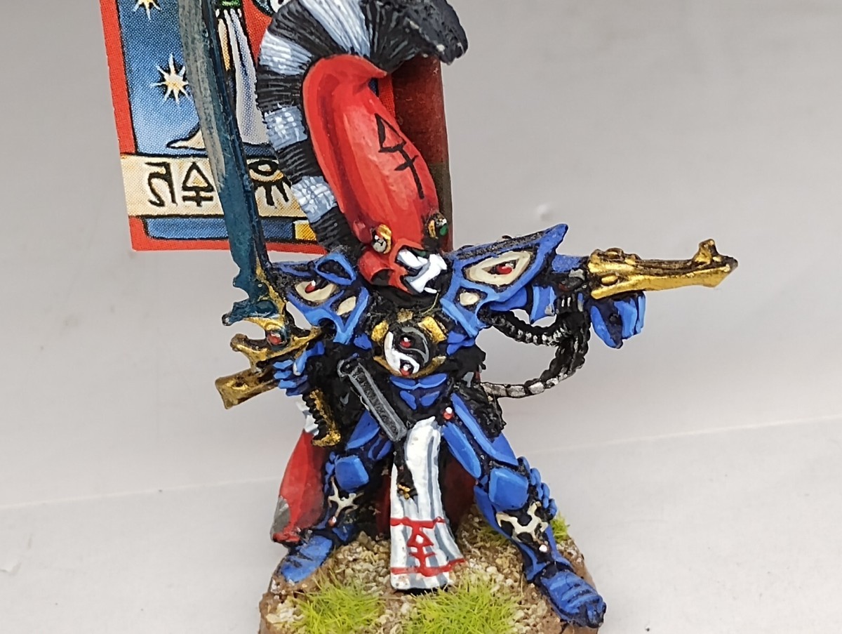 Warhammer 40k Eldar Phoenix Lord Asurmen vintage metal miniatures 