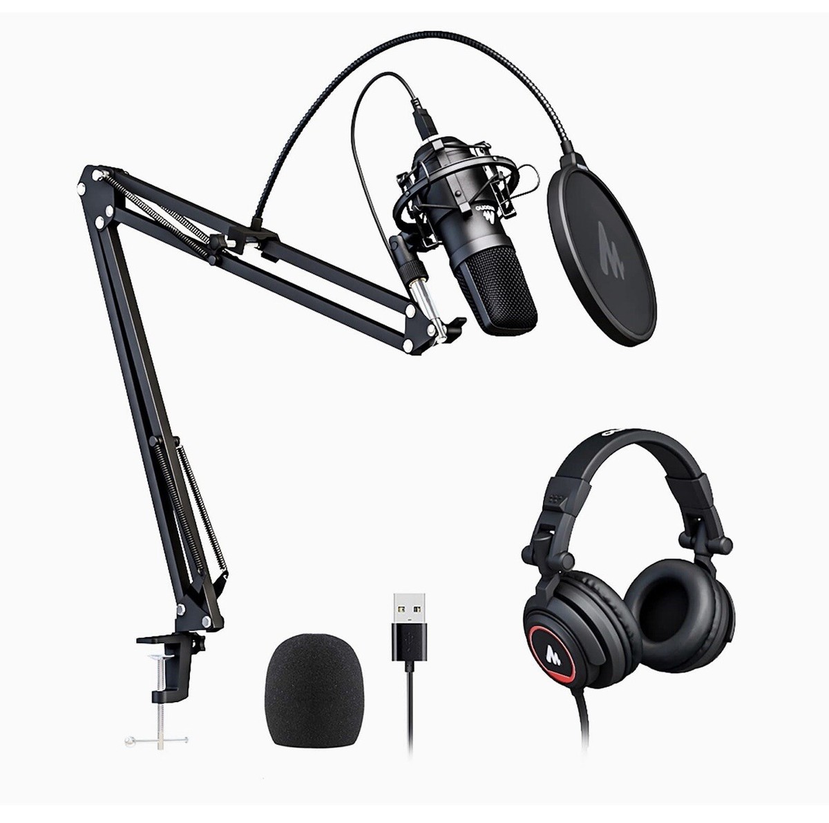 Microphone with Studio Headphone Set | eBay Microphone with Studio Headphone Set | eBay