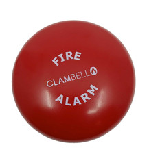 FireClass 576.501.081 ClamBell 24 V 6 Fire Alarm Bell  Deep Base  Red