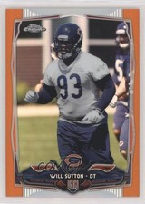 2014 Topps Chrome Retail Orange Refractor Will Sutton #170 0a3