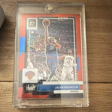 2022-23 Panini Donruss Optic Jalen Brunson Knicks #3 Red Serial #91/99