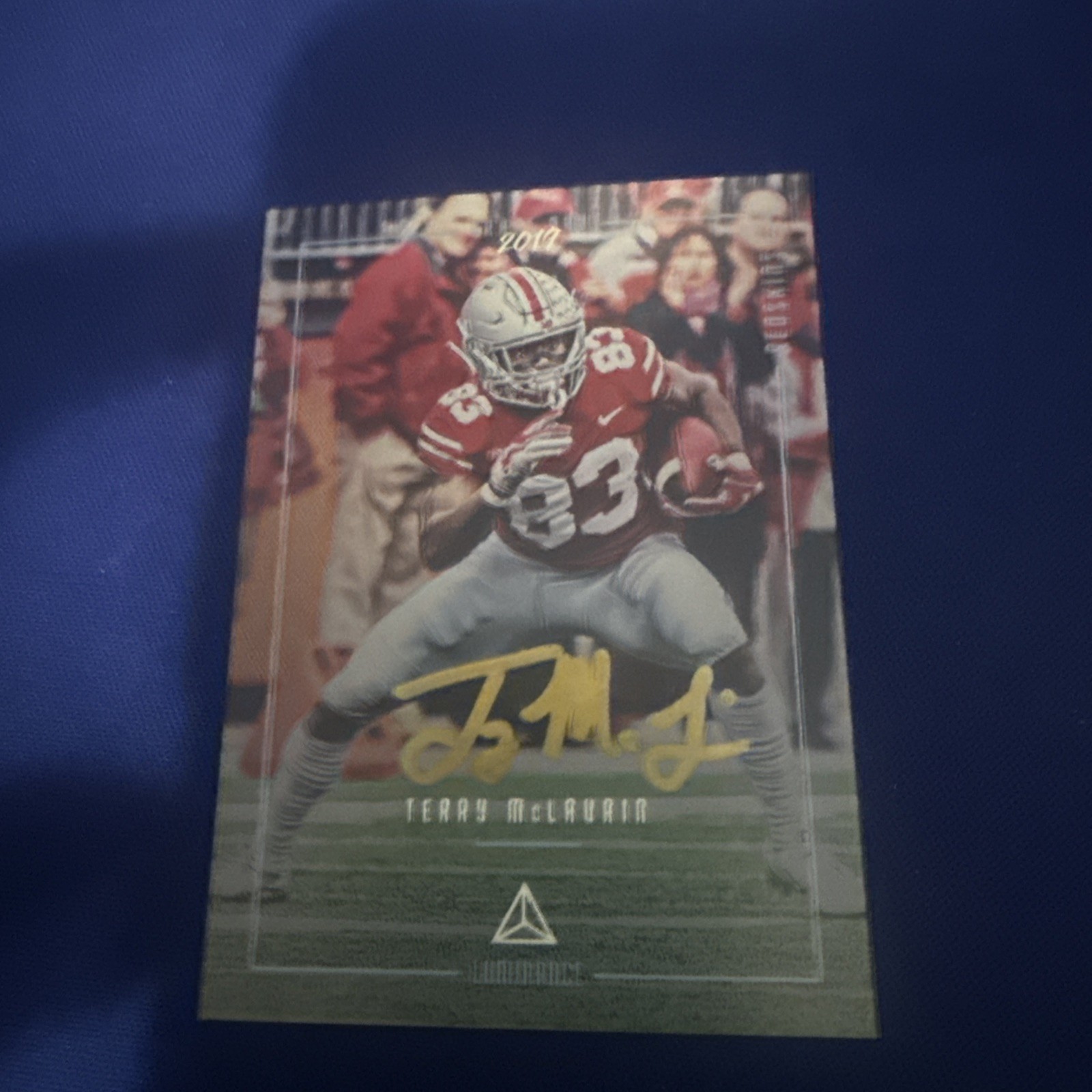 Terry McLaurin Panini Luminance Draft Day Signatures #DDSTML Gold Ink