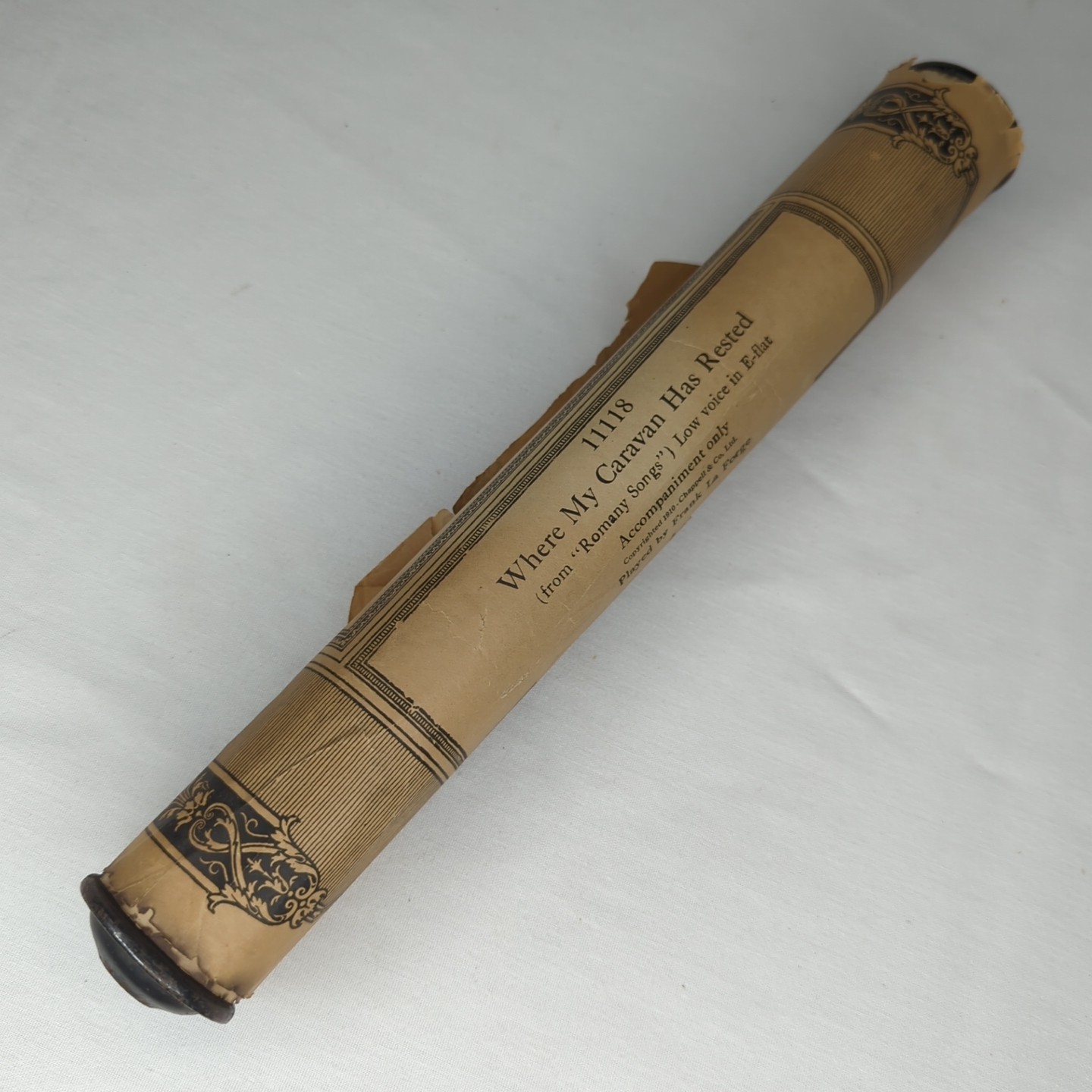 Vintage Where My Caravan Has Rested Frank La Forge 11118 Player Piano Roll