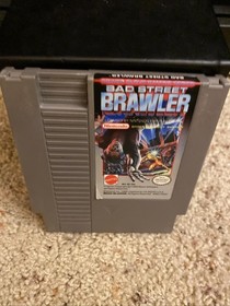 Bad Street Brawler Nintendo NES Cartridge + Sleeve Authentic & Tested Working