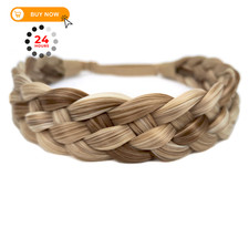 STHEJFB Braided Headband 5 Strands 1 Count Pack of 1 , Sandy Blonde