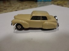 vintage aurora tjet ho slot car tan Lincoln continental