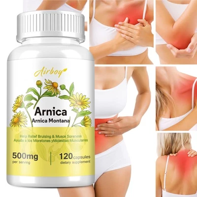 AIRBOY Arnica 500mg - Anti-Inflammatory, Natural Pain and Bruising Relief, Absorpition