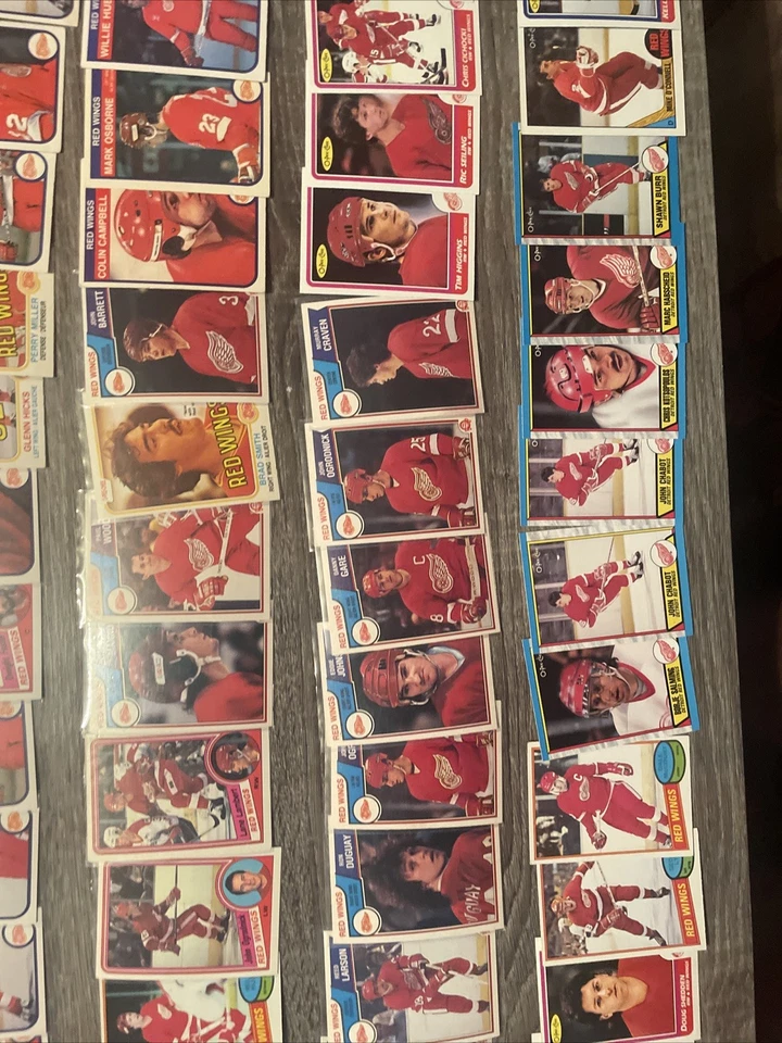 1980’s OPC Team LOT of 70 Detroit RED WINGS o-pee-chee, see photo - Image 4 of 4
