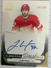 2024-25 SP AUTHENTIC CURATED SIGNATURES AUTO JT COMPHER #/299 RED WINGS